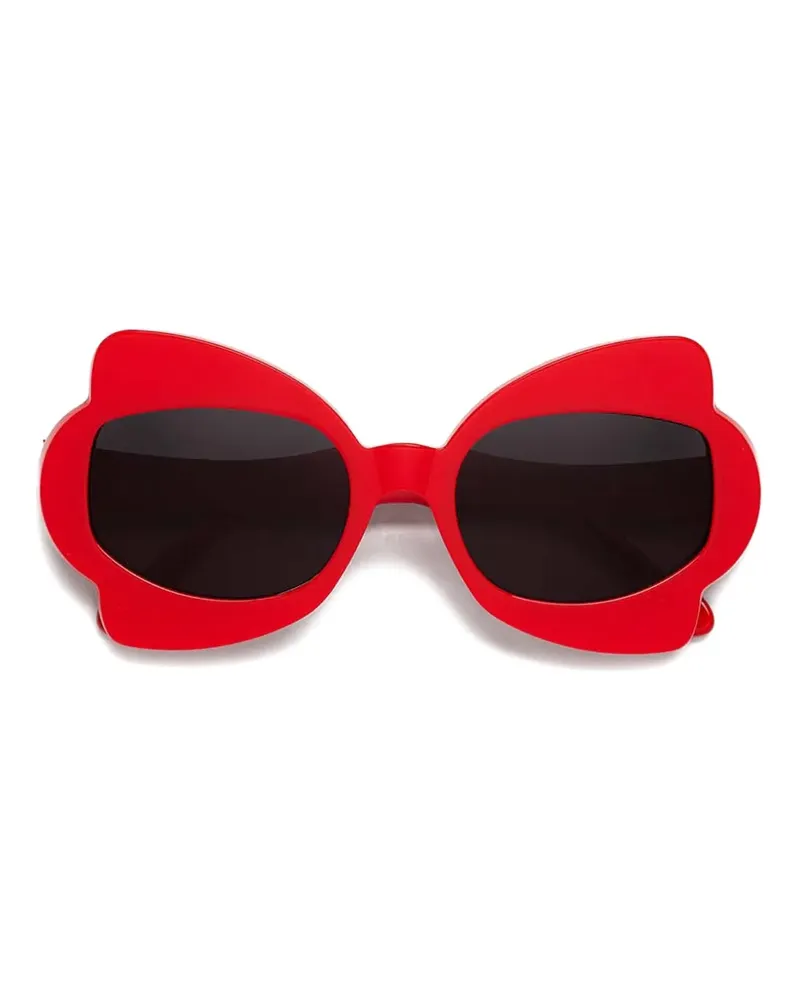 Marni Sonnenbrille mit geometrischem Gestell - Rot Rot