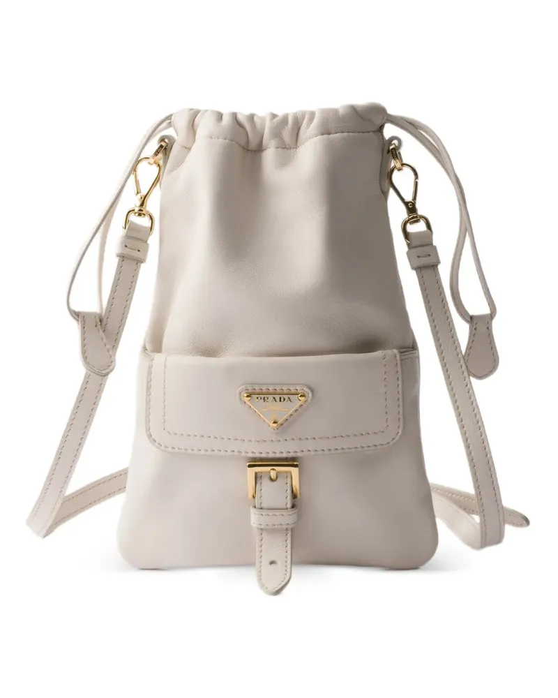 Prada nappa leather pouch - Nude Nude