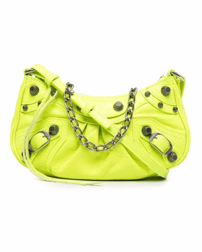 Balenciaga Mini Le Cagole Schultertasche - Gelb Gelb