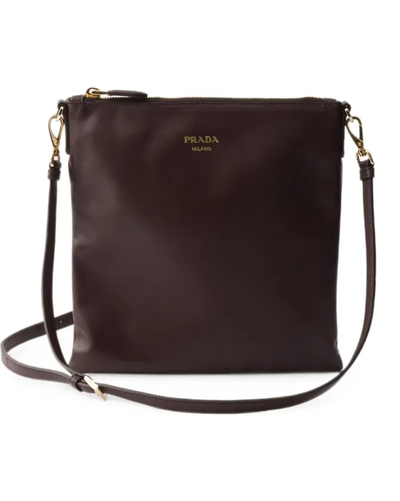 Prada nappa leather mini shoulder bag - Braun Braun