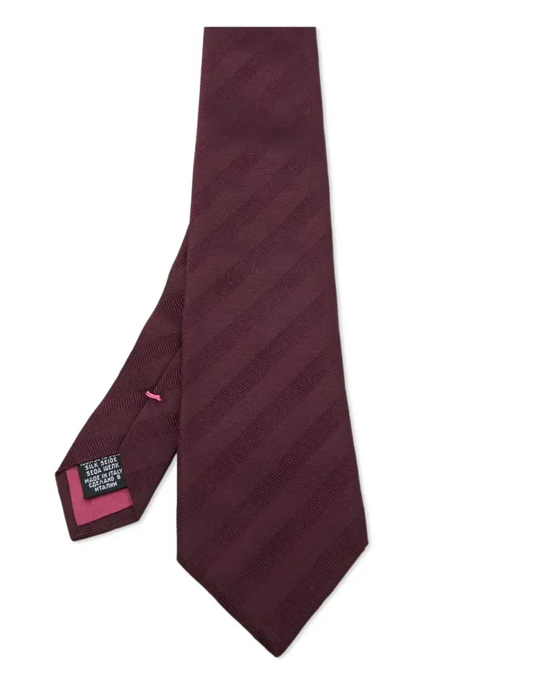 HUGO BOSS Pre-owned Krawatte mit Streifen - Rot Rot