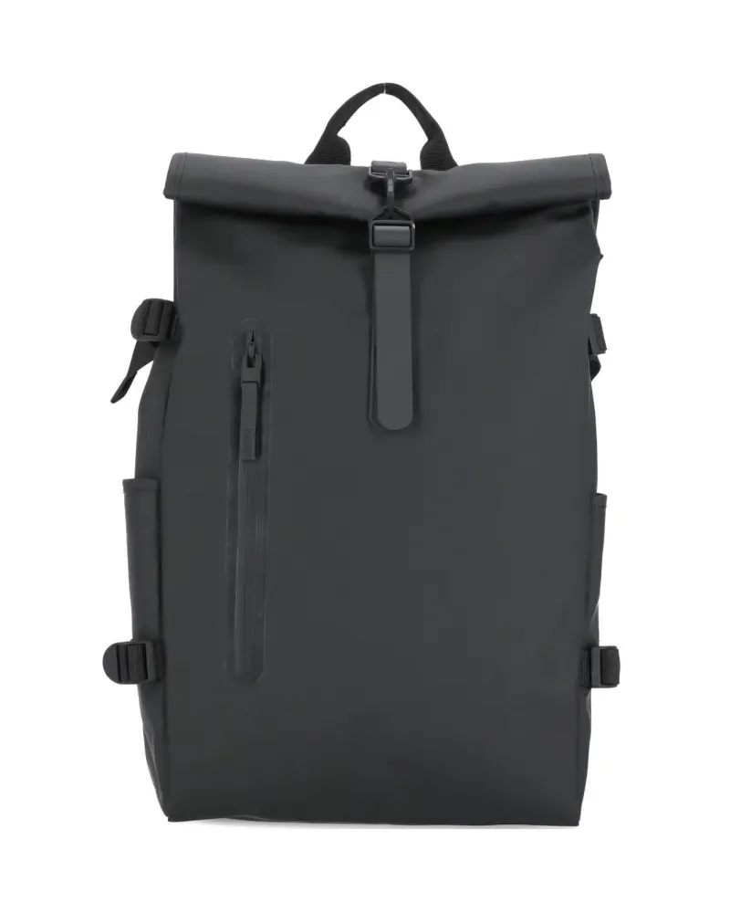RAINS roll-top backpack - Schwarz Schwarz