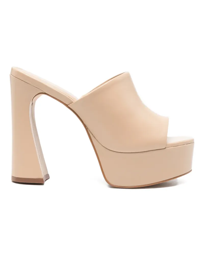 CARRANO platform mules - Nude Nude
