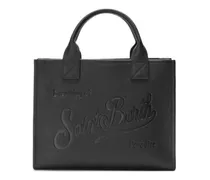 Großer Vanity Tote Bag mit Prägung - Schwarz