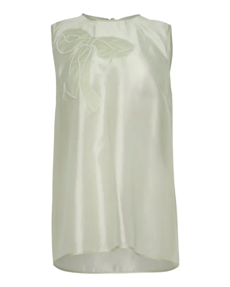 Cecilie Bahnsen Alba organza top - Grün Grün