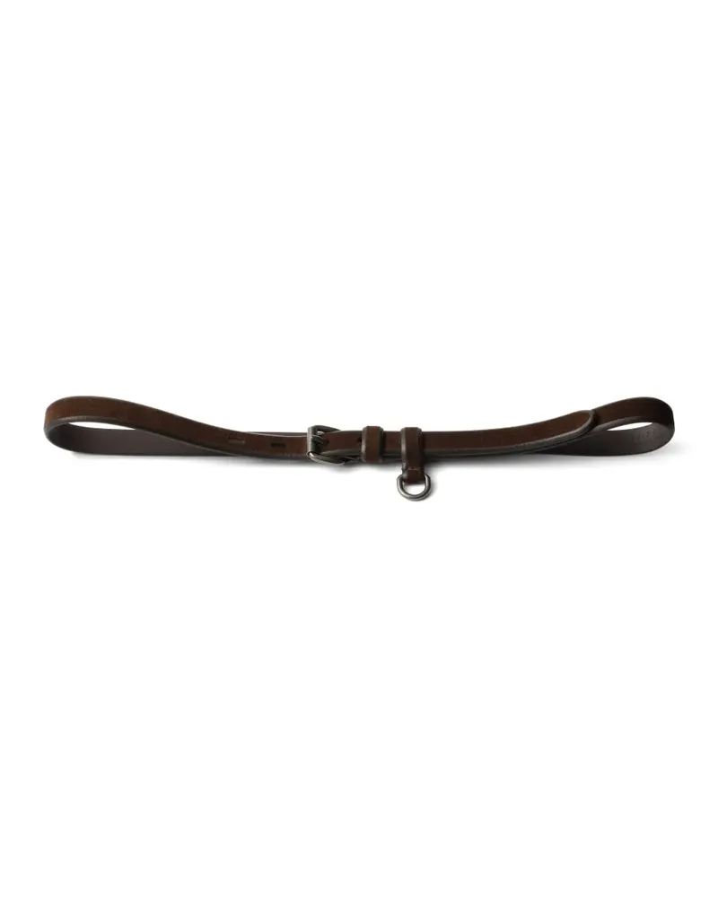 Prada Gürtel aus Wildleder - Braun Braun