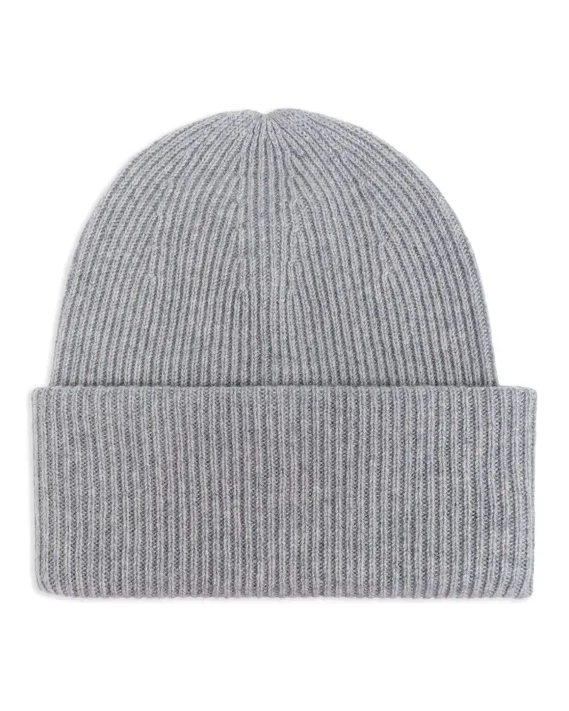 Lisa Yang Gerippte Stockholm Beanie - Grau Grau