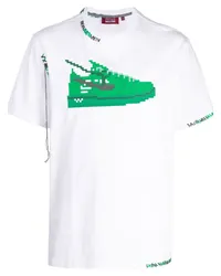 Mostly Heard Rarely Seen T-Shirt mit Sneaker-Print Weiß