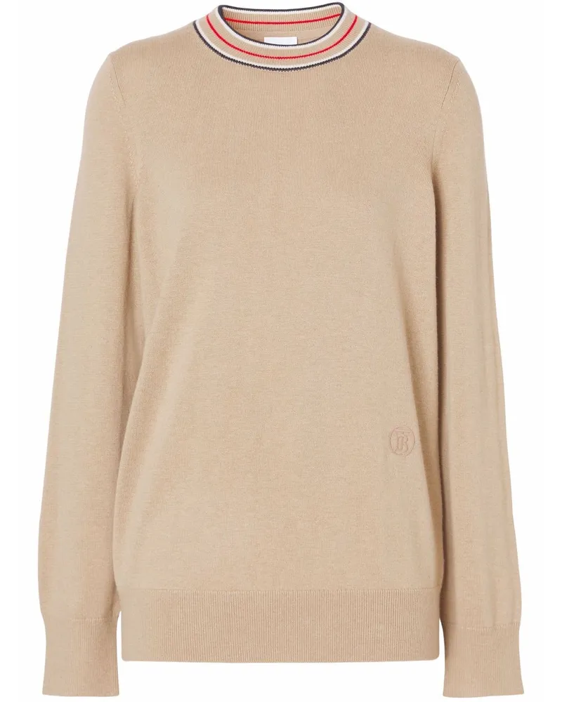 Burberry Kaschmirpullover mit Streifen - Nude Nude