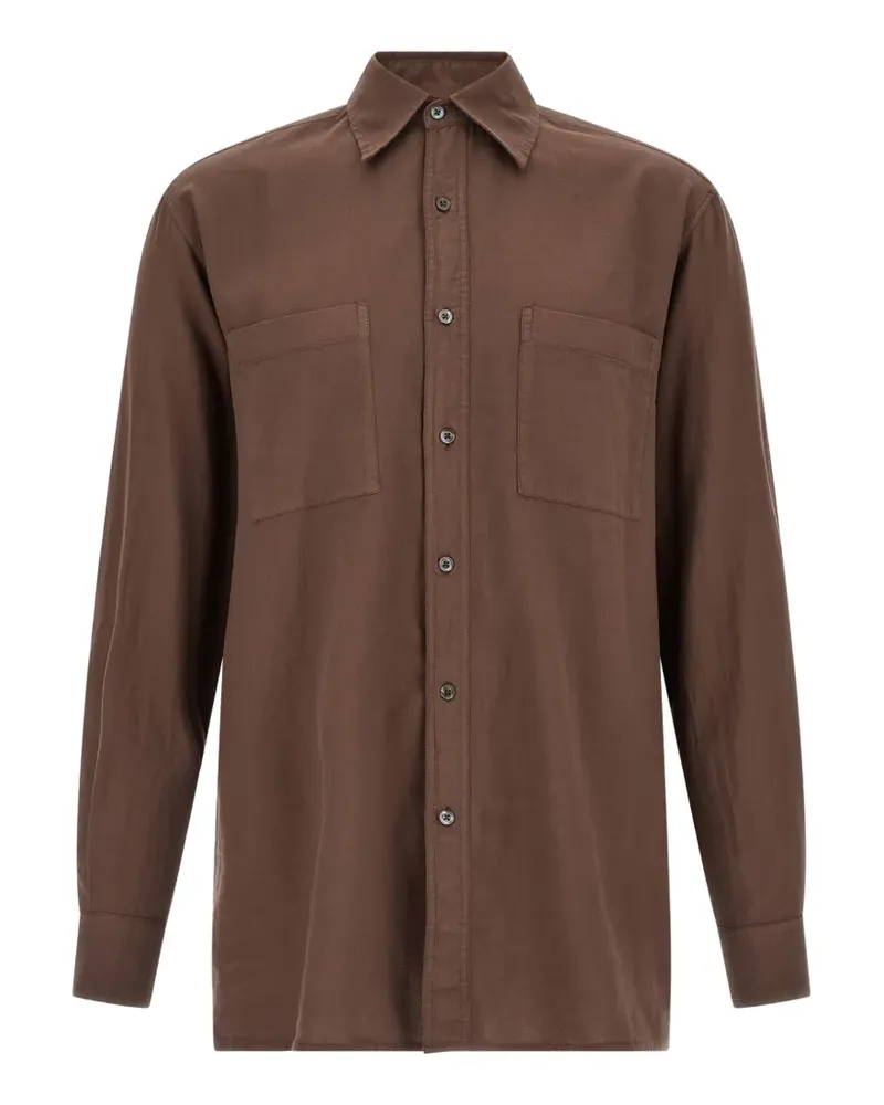 Cellar Door Paul cotton shirt - Braun Braun
