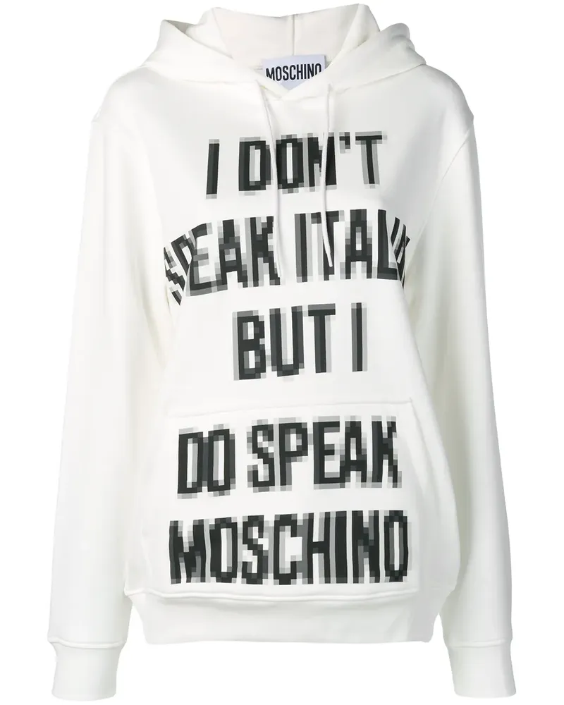 Moschino Pixel Capsule' Kapuzenpullover - Weiß Weiß