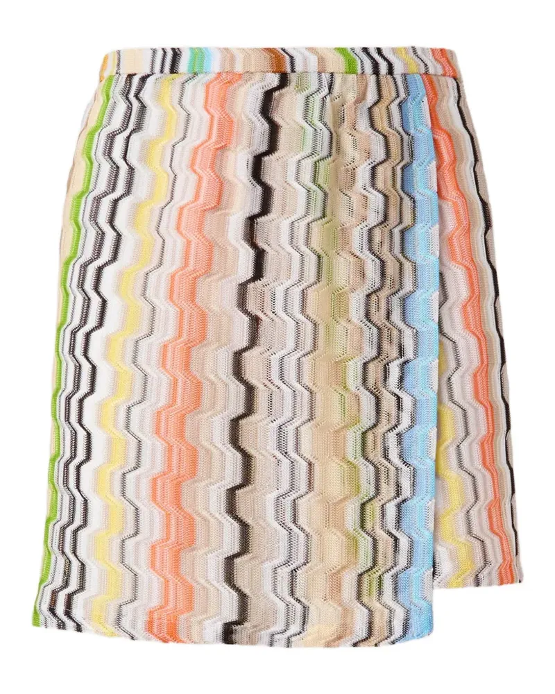 Missoni Minirock mit Zickzackmuster - Nude Nude