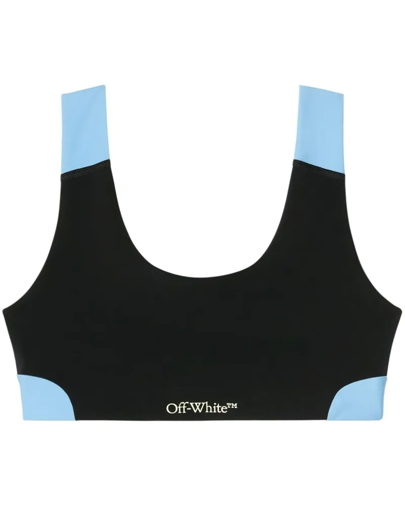 OFF-WHITE Sport-BH in Colour-Block-Optik - Schwarz Schwarz