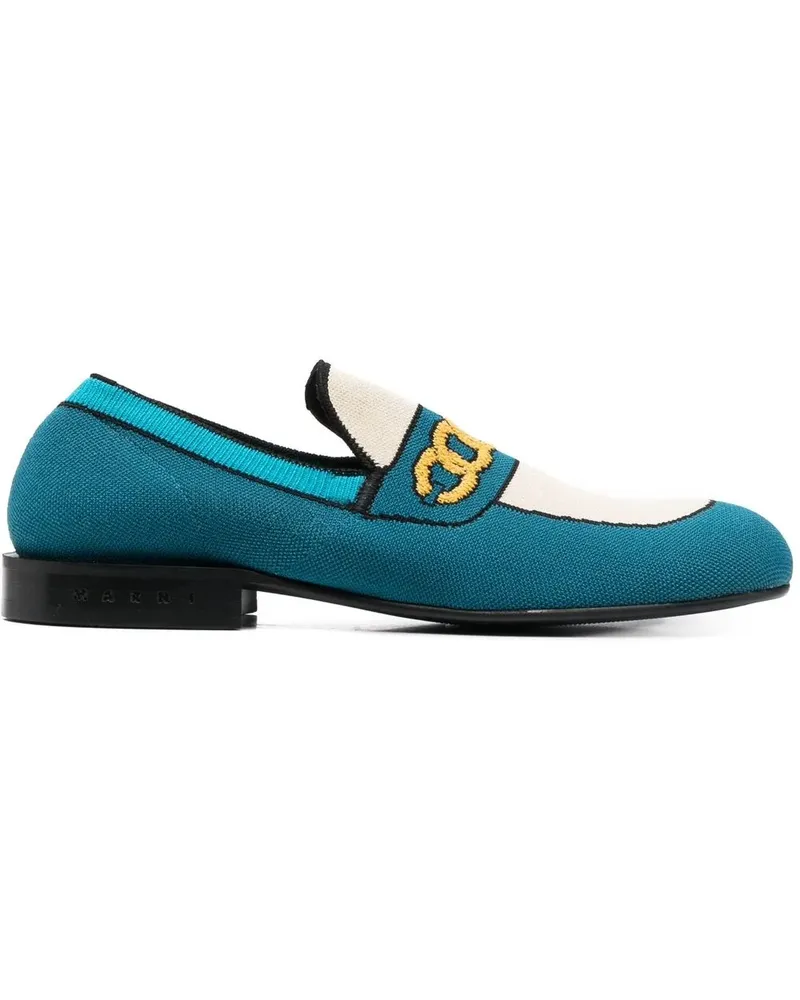 Marni Loafer mit mandelförmiger Kappe - Blau Blau