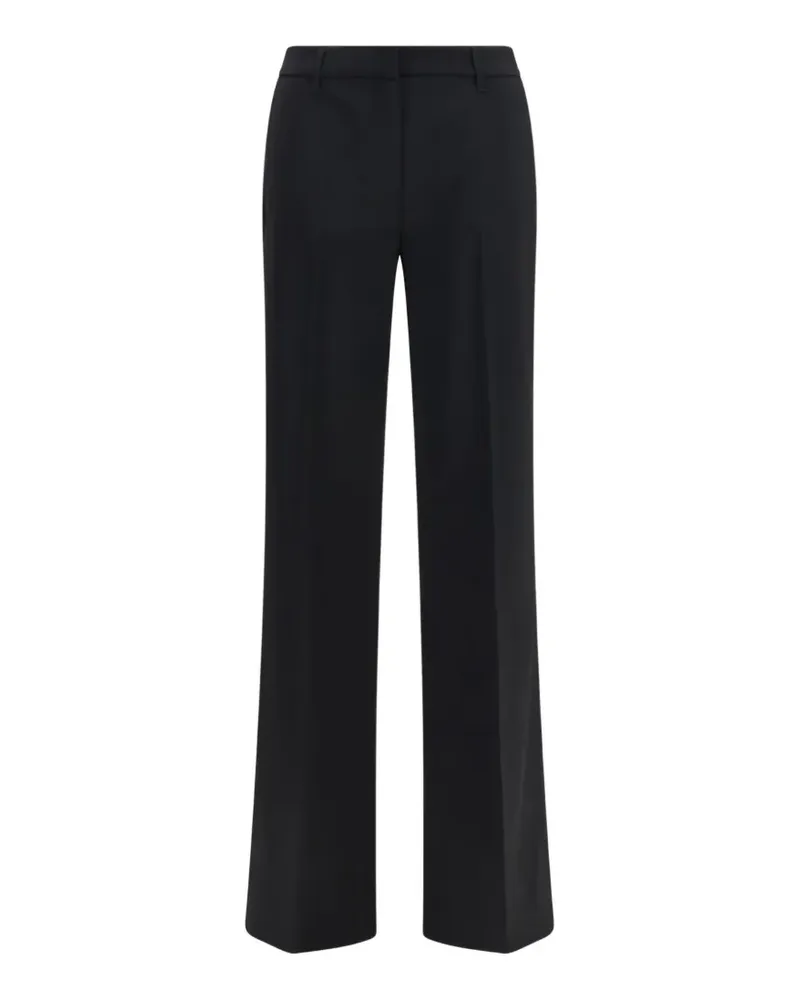 True Royal Linda wide-leg merino wool trousers - Schwarz Schwarz