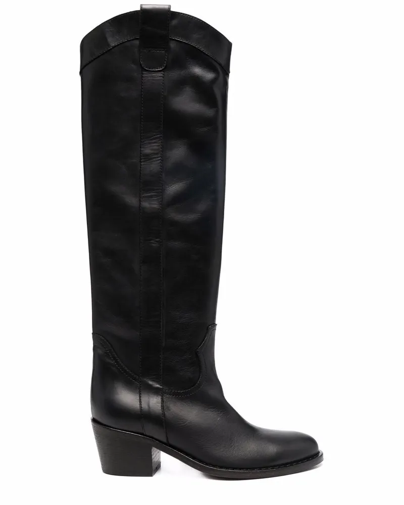 Via Roma 15 Klassische Cowboystiefel - Schwarz Schwarz