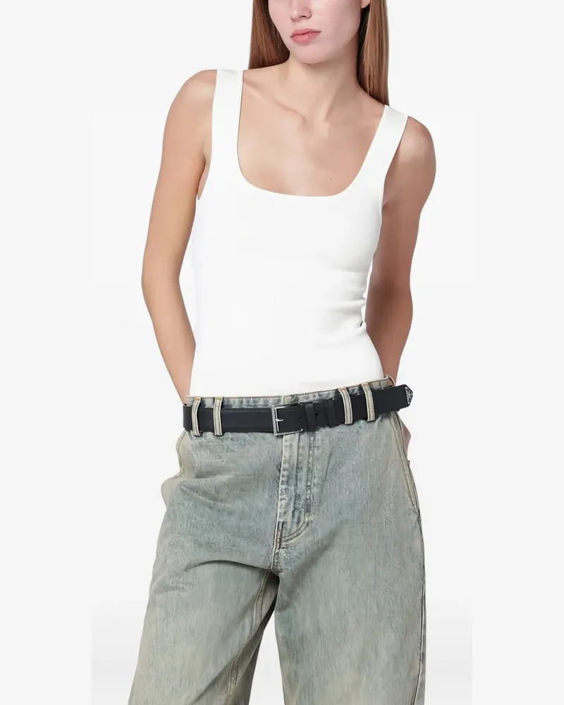 Entire Studios square-neck top - Weiß Weiß