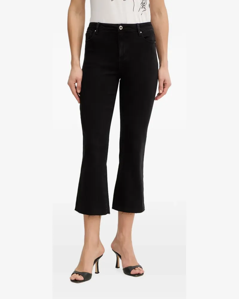 Morgan cropped flared jeans - Schwarz Schwarz