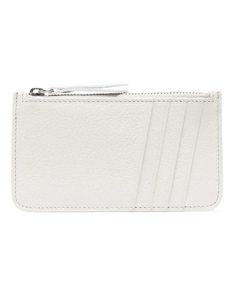 Maison Margiela Kartenetui mit Ziernähten - Weiß Weiß
