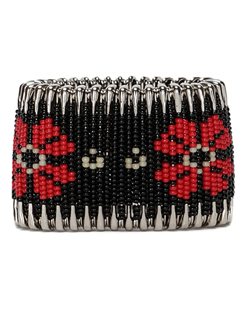 CHOPOVA LOWENA beaded safety-pin bracelet - Silber Silber