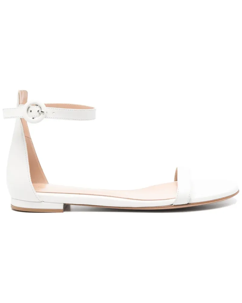 Gianvito Rossi Flache Sandalen - Weiß Weiß