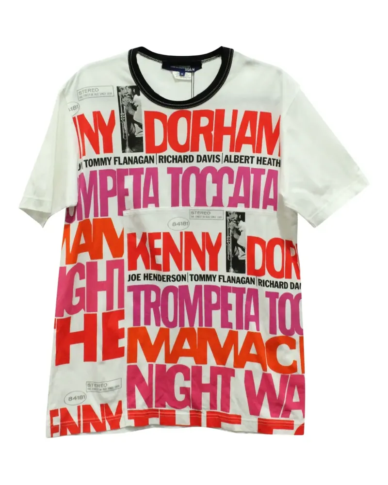 Junya Watanabe graphic-print T-shirt - Weiß Weiß