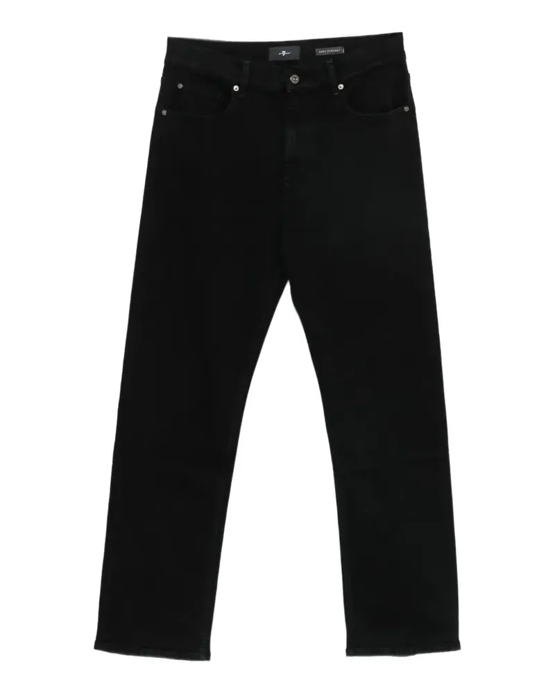 7 for all mankind straight-leg jeans - Schwarz Schwarz