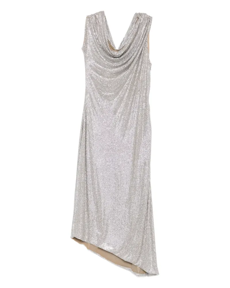 Giuseppe di Morabito Kleid mit drapiertem Kragen - Silber Silber