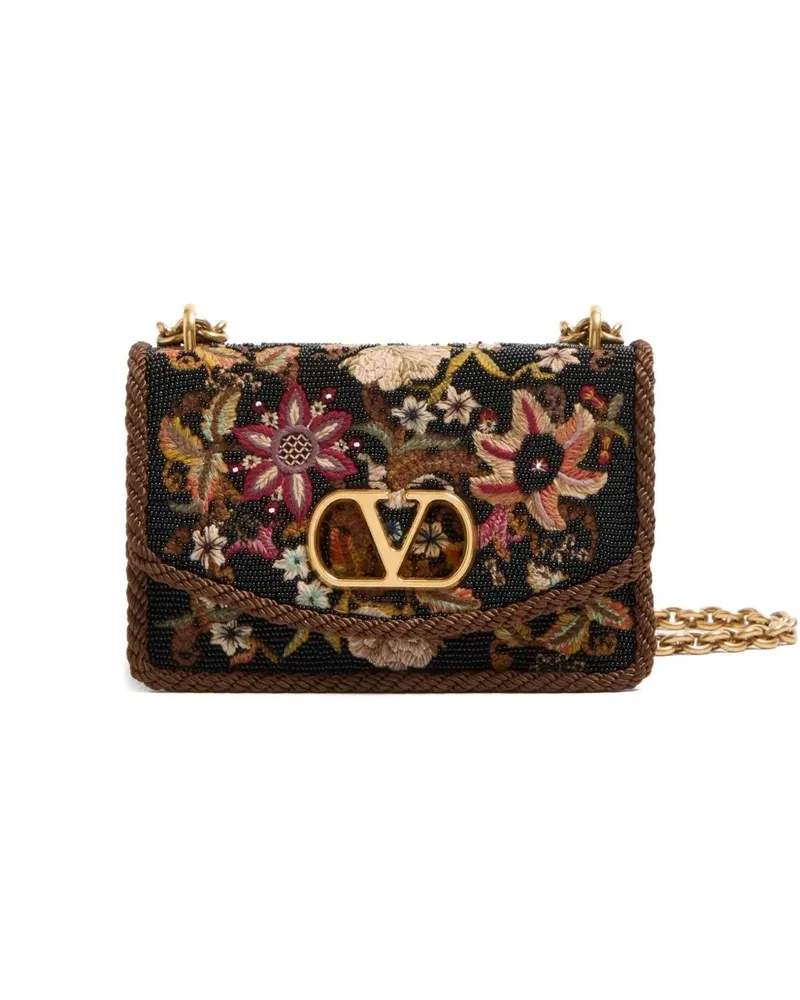 Valentino Garavani Kleine Vain Schultertasche - Schwarz Schwarz
