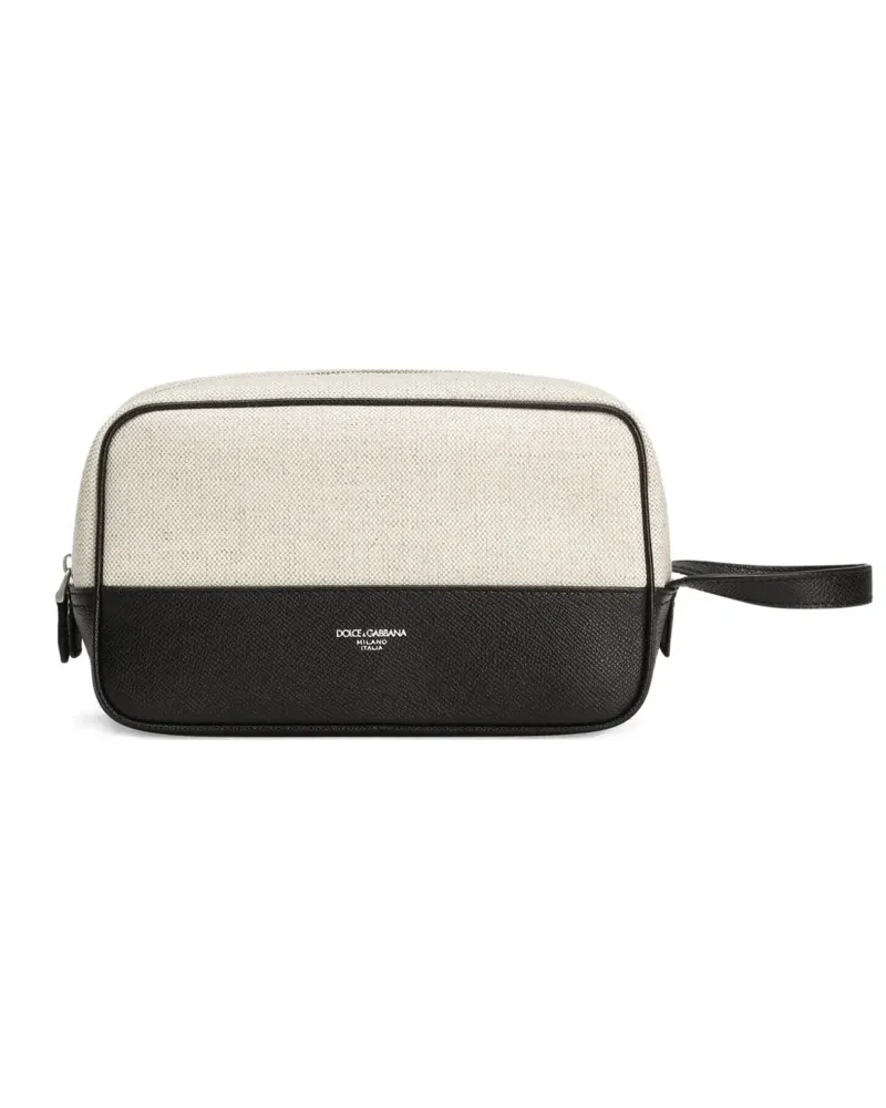 Dolce & Gabbana Clutch aus Canvas - Nude Nude