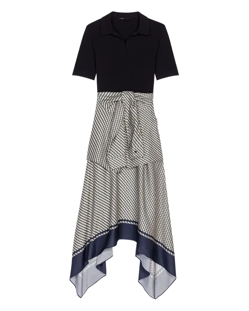 Maje Kleid mit Print - Schwarz Schwarz