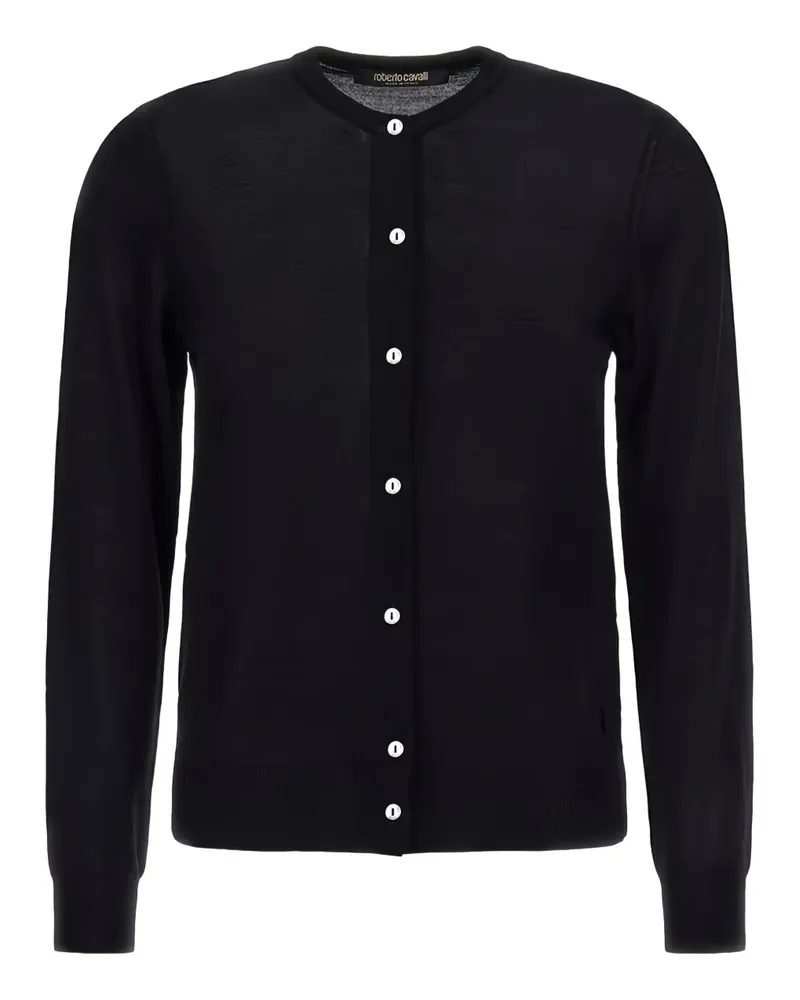 Roberto Cavalli Geknöpfter Cardigan - Schwarz Schwarz