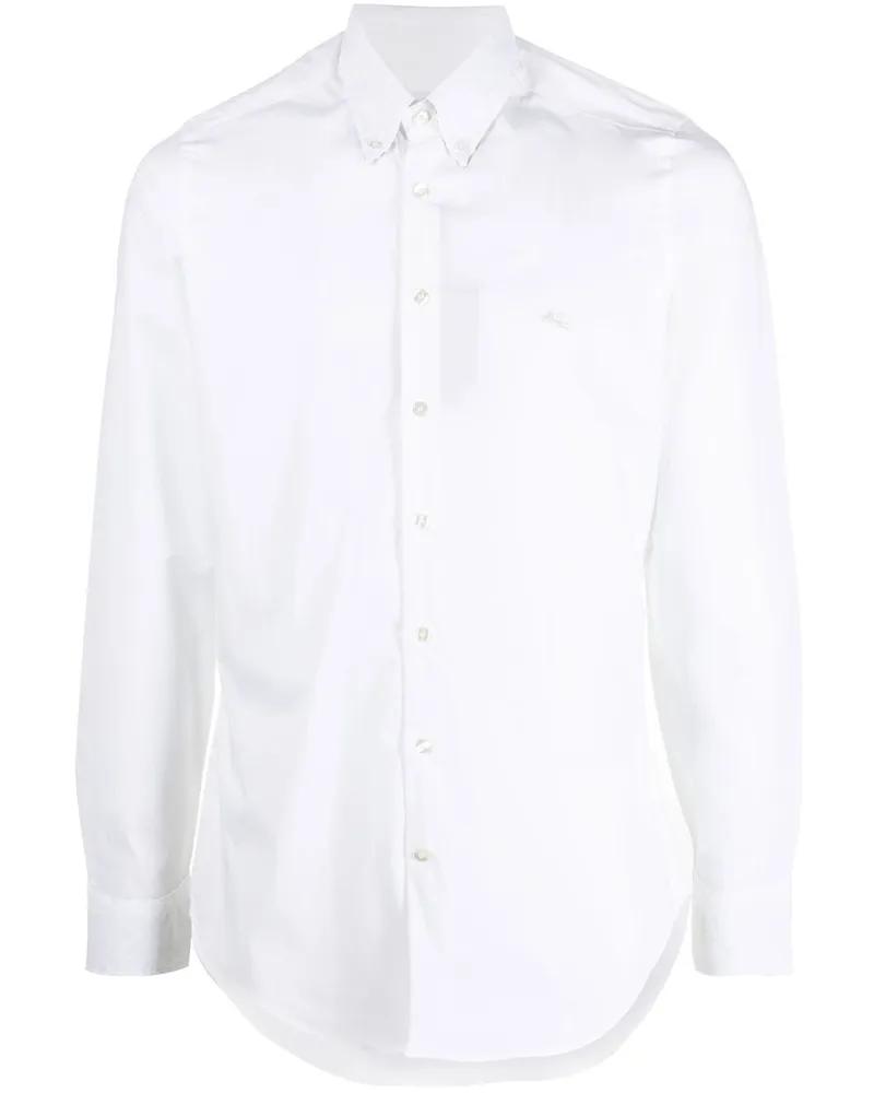 Etro Schmales Button-down-Hemd - Weiß Weiß