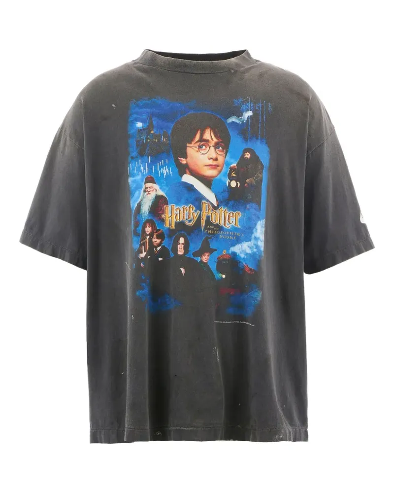 SAINT MXXXXXX Harry Potter cotton T-shirt - Schwarz Schwarz