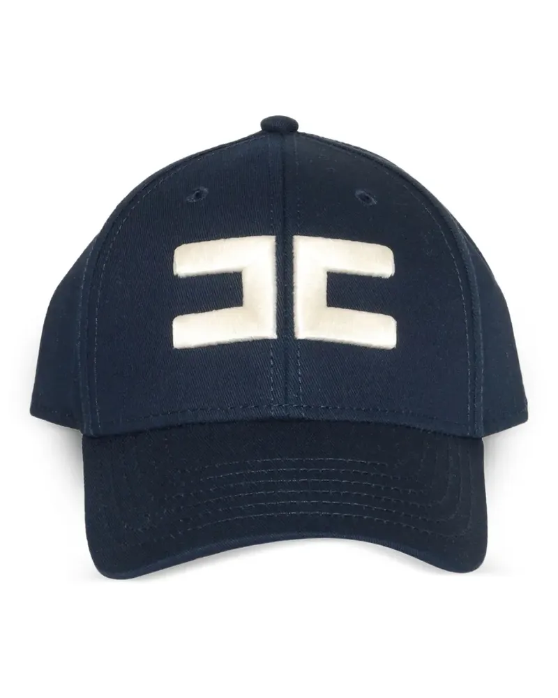 Elisabetta Franchi Baseballkappe mit Logo-Stickerei - Blau Blau