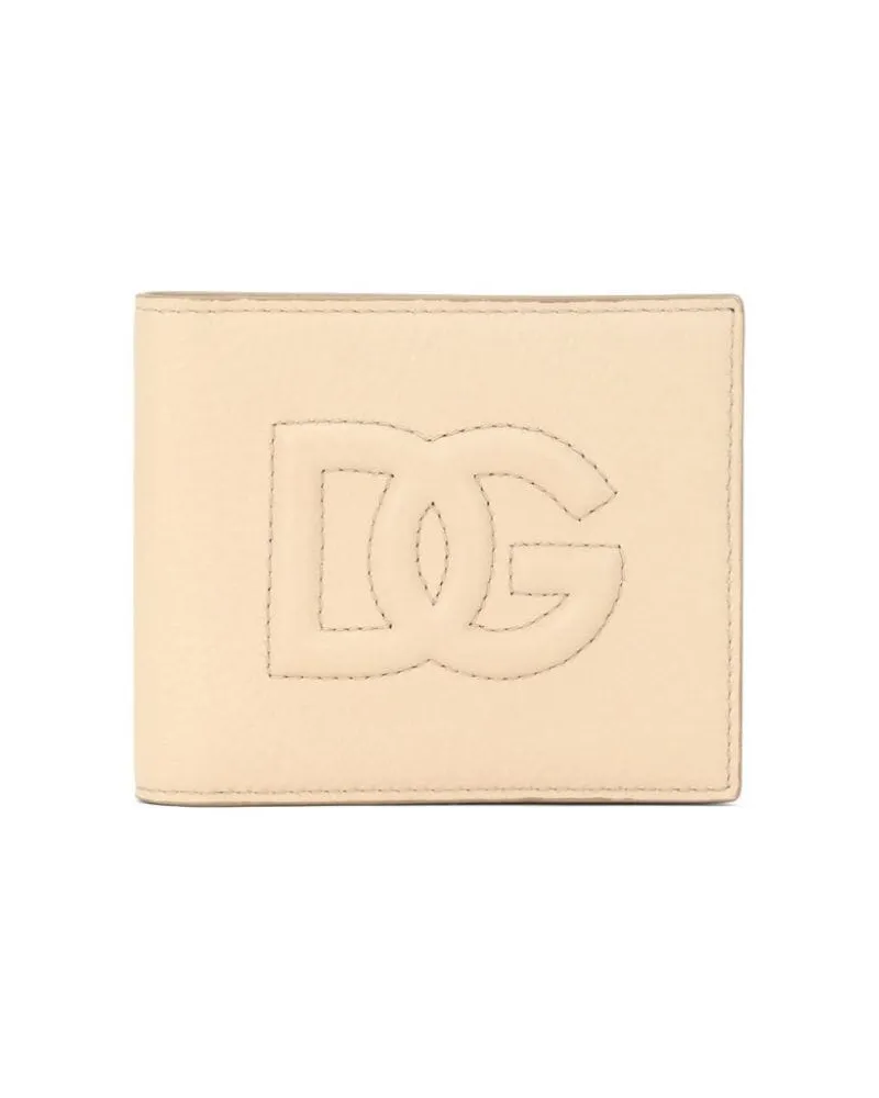 Dolce & Gabbana Portemonnaie mit Logo-Prägung - Nude Nude