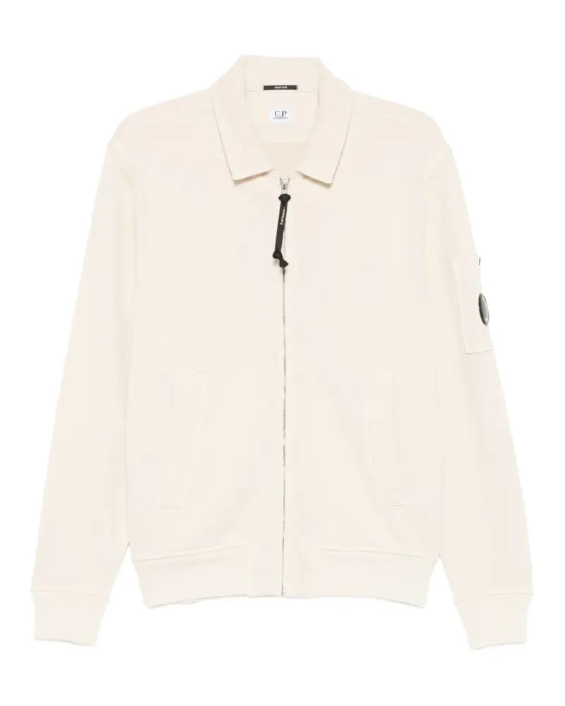 C.P. Company Lens-detail zip-up sweatshirt - Nude Nude