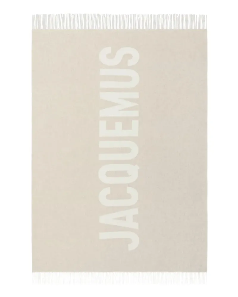 Jacquemus Schal mit Logo-Jacquard - Nude Nude