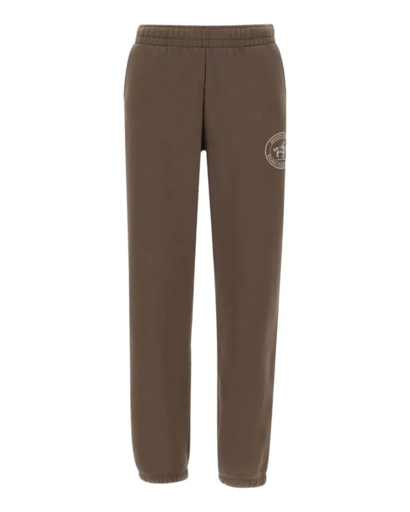 SPORTY & RICH Brianno Riding Club track pants - Braun Braun