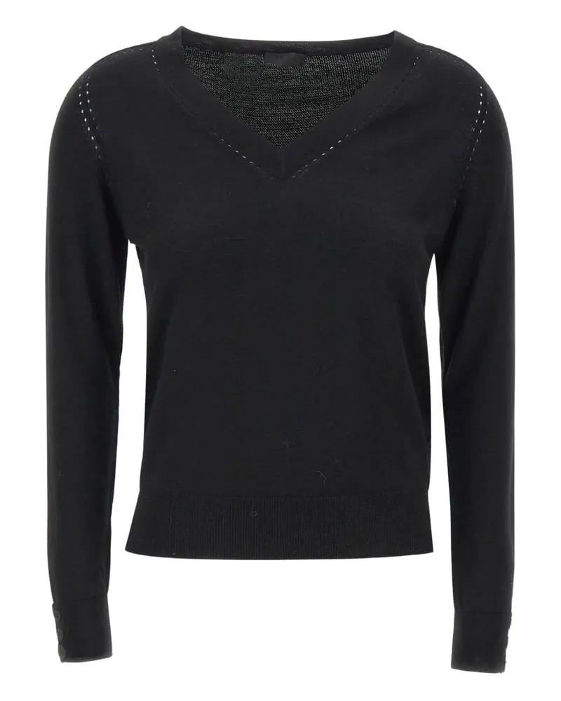 Liu Jo V-neck pullover - Schwarz Schwarz