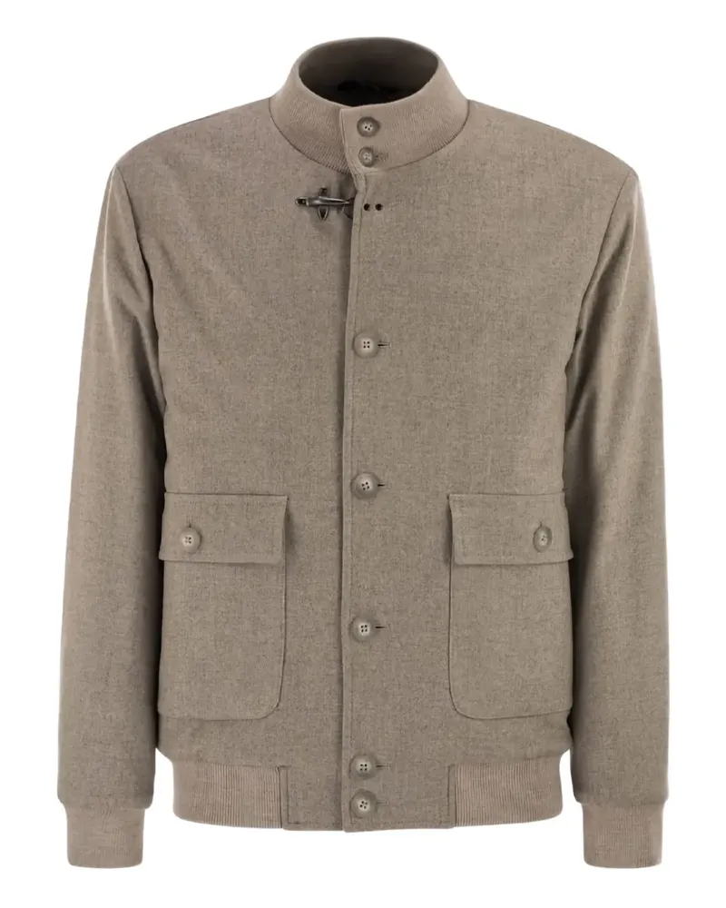 Fay wool shirt jacket - Nude Nude