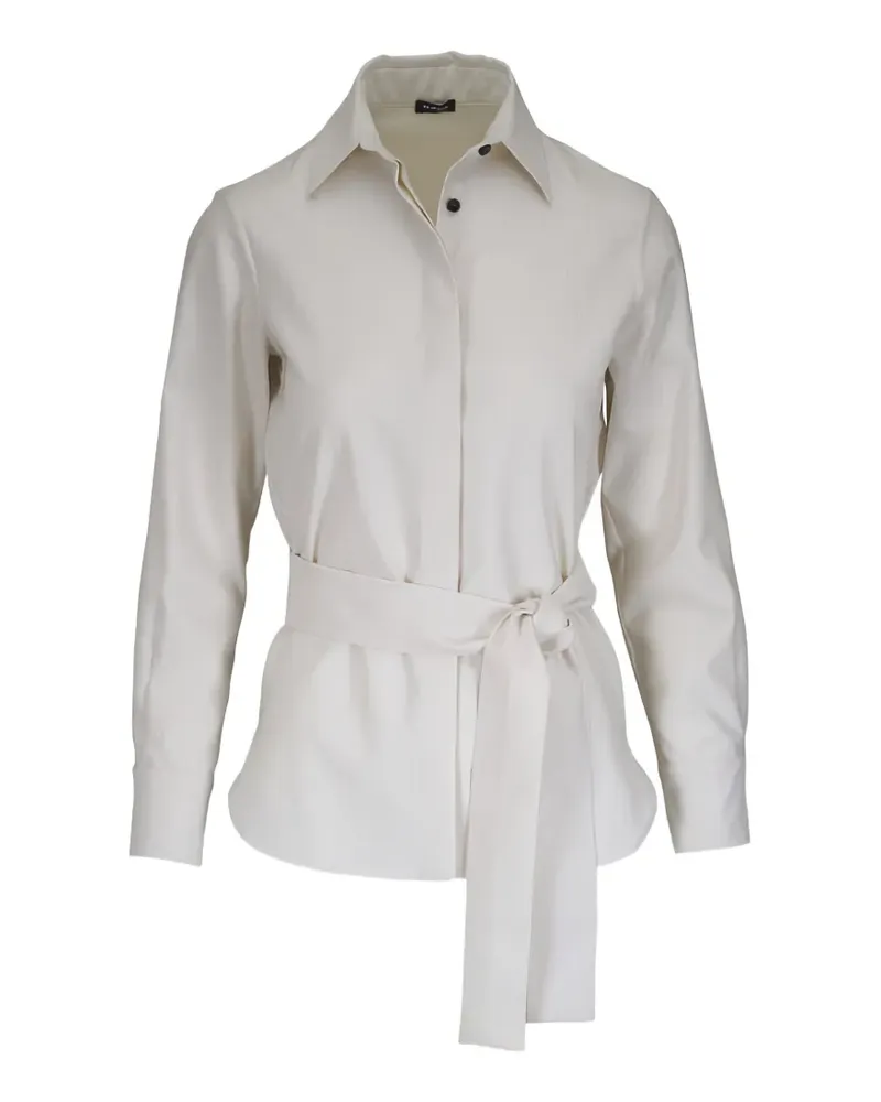 Kiton belted shirt - Nude Nude