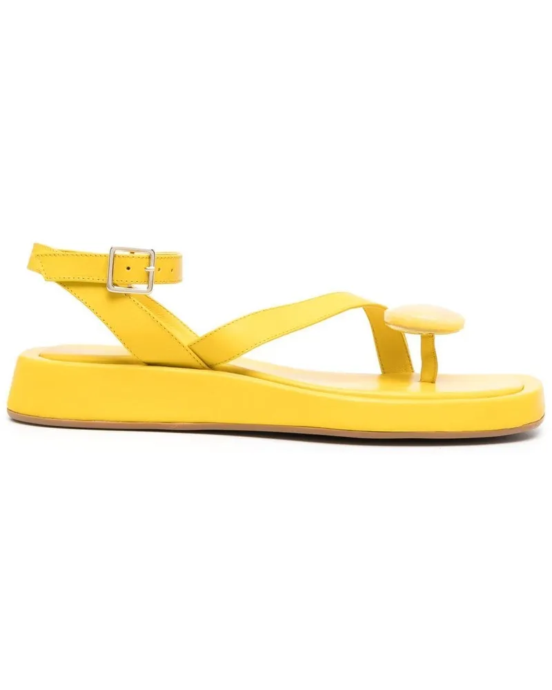 Gia Borghini Klassische Sandalen - Gelb Gelb