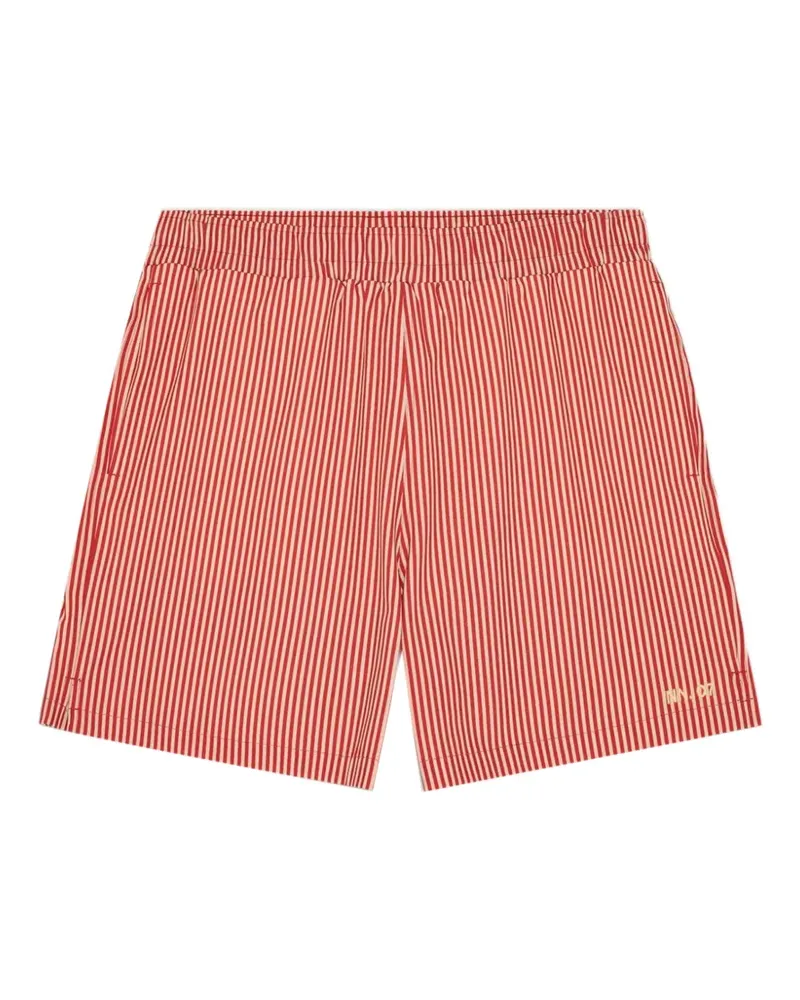 NN 07 Holiday striped swim shorts - Rot Rot