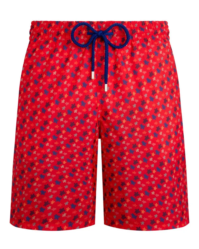 Vilebrequin Micro Rondes des Tortues Badeshorts - Rot Rot