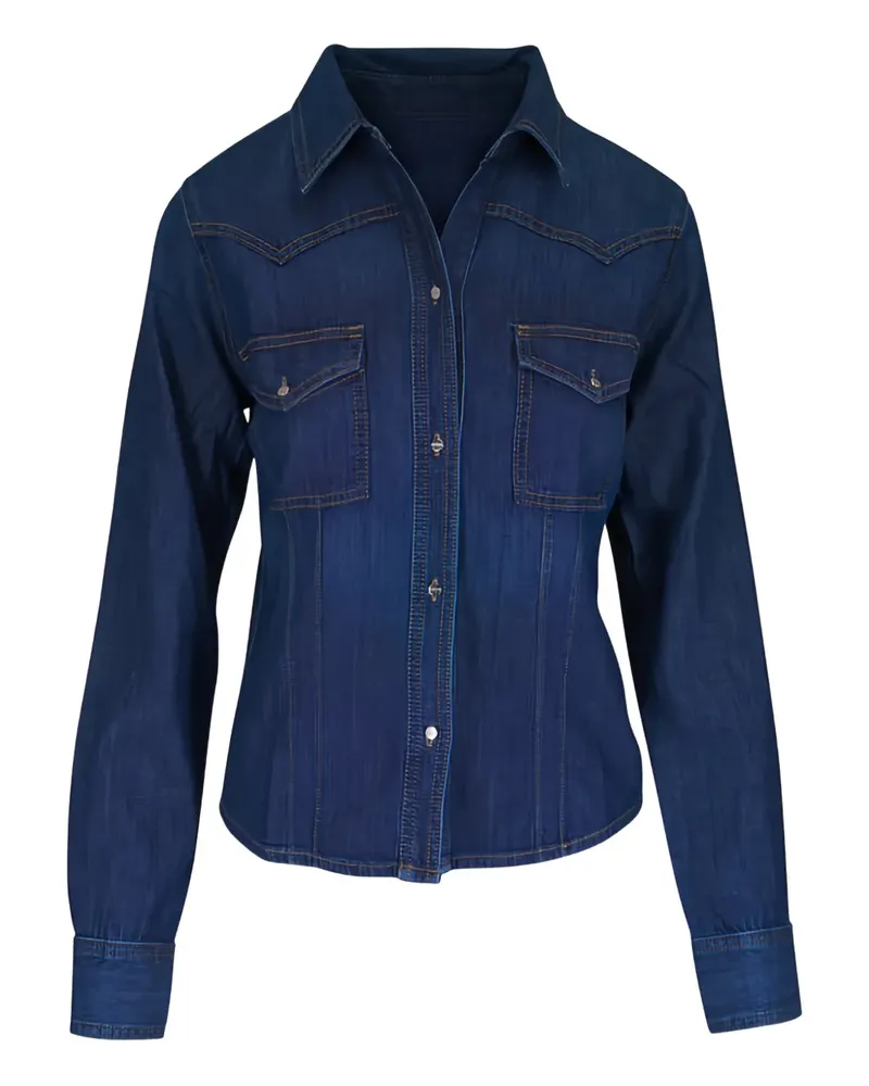 TWP Hemd mit Brusttasche - Blau Blau