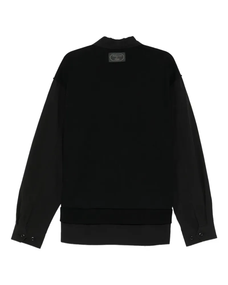 Undercover panelled flap-pocket shirt - Schwarz Schwarz