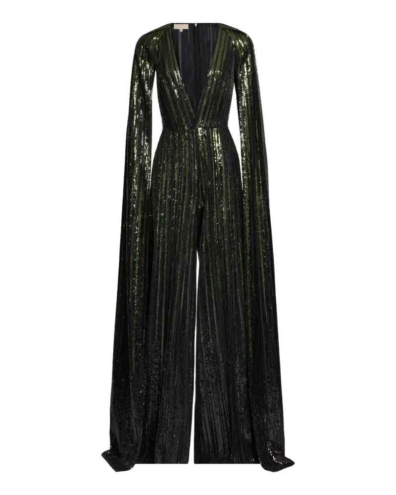 Elie Saab Jumpsuit mit Pailletten - Schwarz Schwarz