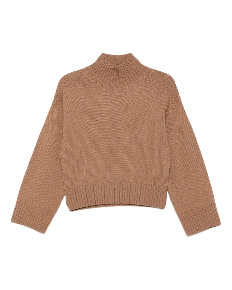 Fabiana Filippi Pullover mit Stehkragen - Braun Braun