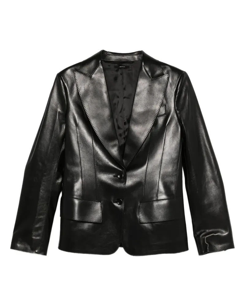 Tom Ford Jacke aus Leder - Schwarz Schwarz